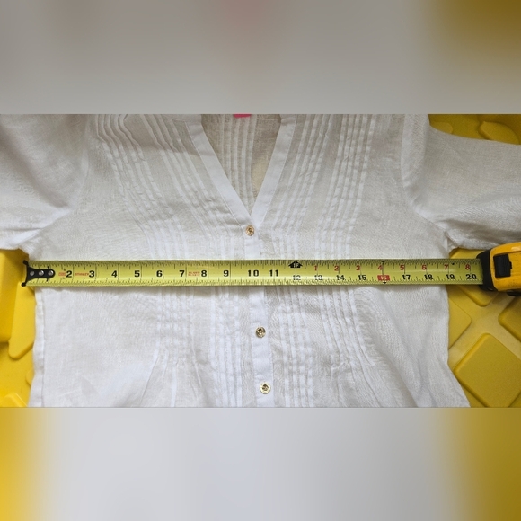 Lilly Pulitzer White Tunic-Sizs XS - Picture 4 of 7